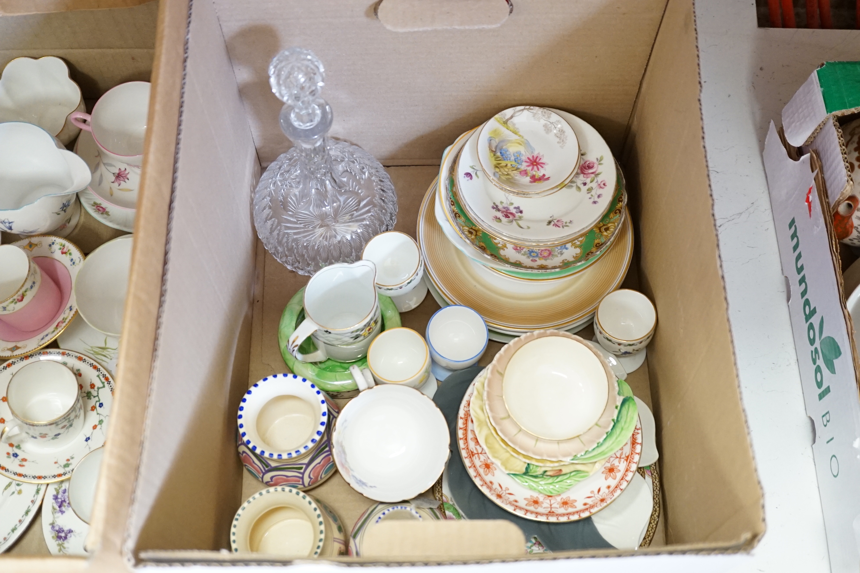 Mixed Shelley teawares from 1950's and other teawares